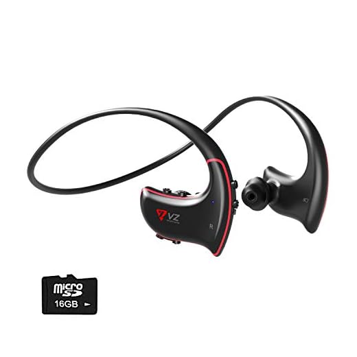 VZ MP3 Player with Bluetooth Headphone Included 16GB TF Card Lossless Sound Sweatproof for Running Gym audiobook