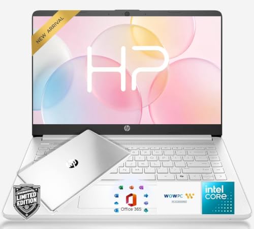 Image of HP 2026 Essential Laptop Computer • Intel 4-Core N150 Processor • 128GB SSD + 1TB Cloud Storage • Microsoft 365 & Copilot AI • Windows 11 • Fast Charge and Long Battery Life