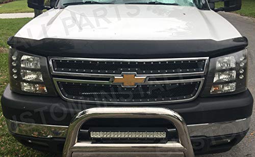Custom Install Parts Front Grille Bowtie Emblem Gold Compatible with Chevrolet Avalanche Silverado 2003-2007 - Thumbnail 2