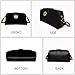 QsicTaco Retro Suede Mini Purse with Gold Chain Handles for Women Shoulder Purses with Crossbody Strap Small Square(Black)