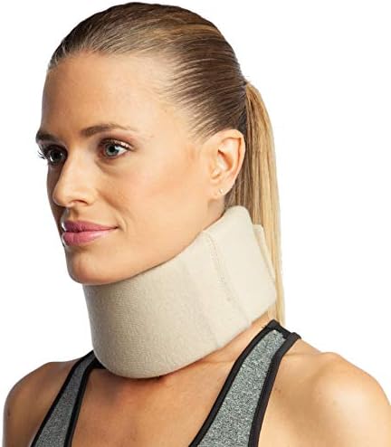 ArmoLine Foam Neck Collar Basic Support Disc Hernia Osteoarthritis Brace Medical Grade Small Medium Large Men Women Cervical Posture (S)