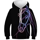 Occasion appropriée: Le sweat à capuche décontracté pour enfants convient à toutes les saisons, à la journée, à la rue, à la fête, au club, à l'école, au sport. Ce peut être un beau cadeau pour un cadeau fantastique pour un enfant de 6 à 12 ans pour un anniversaire, des vacances, Halloween, le jour de Noël.