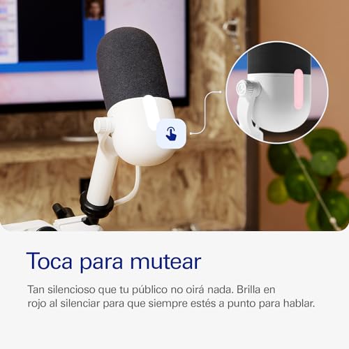 Elgato Wave Neo – Micrófono Condensador USB, Tocar para silenciar, para Jugar, Streaming, reuniones, Grabar Voz, Teams/Zoom/OBS/Twitch/Youtube etc., Plug-n-Play, para portátil, PC, Mac, iPad, iPhone - imagen 6