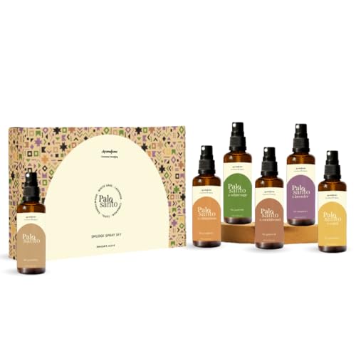 Palo Santo Smudge Spray Gift Set by Aromafume | 6