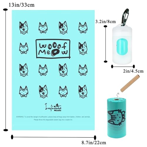 Image of Dog Poop Bag Dispenser for Leash with Snap Clip, Skin-friendly Texture Waste Bag Holder for Dog Walks and Cats, Pets Litter Bag Container, Indoor & Outdoor Use (Transparent, 1)