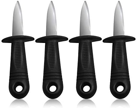 Doself Oyster Knife, oyster shucking knife with Safe Handle Guard, Stainless Steel Materials, Seafood Tools, Clam & Shellfish Tool