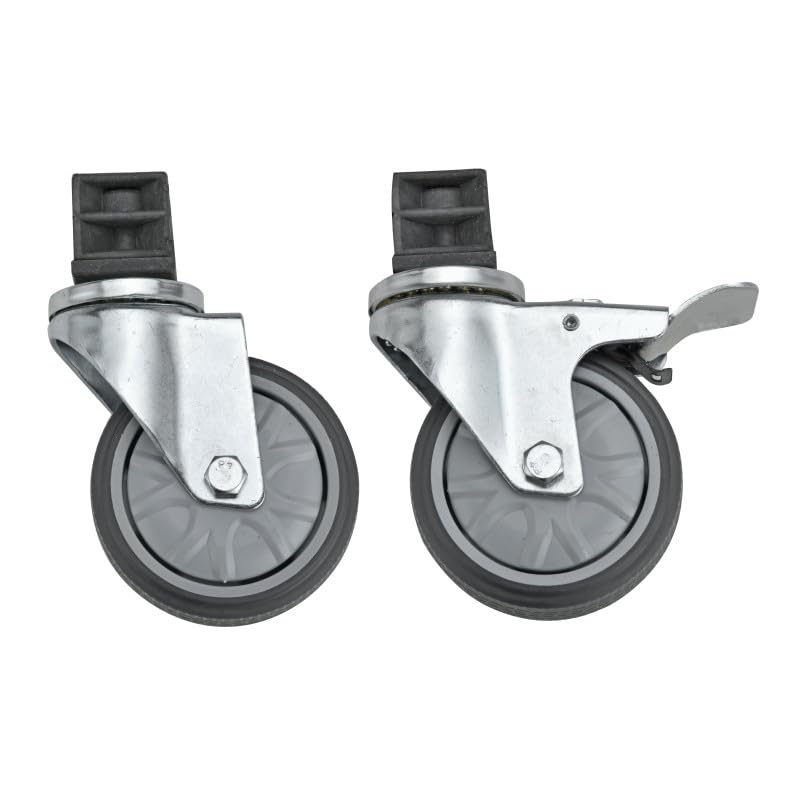 Roues pour table en inox pour stabiliser et déplacer vos plans de travail sans rayer le sol