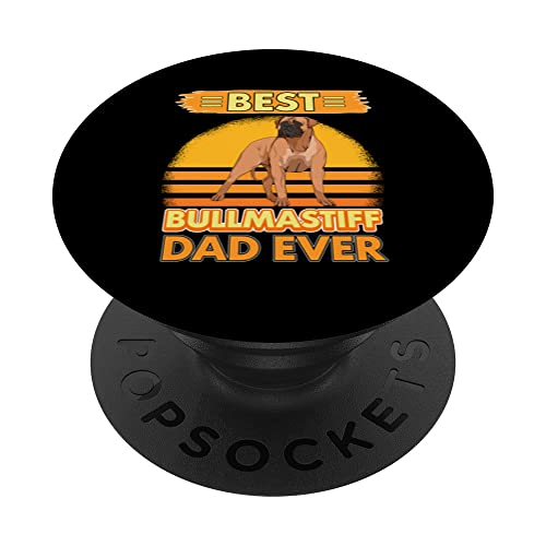 Perro Bullmastiff Best Bullmastiff Dad Ever Bullmastiffs PopSockets PopGrip Intercambiable