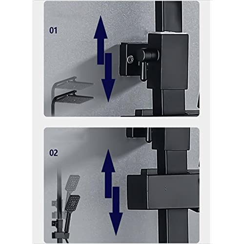Douche de plafond de 22 cm pour stopper les variations de température d'eau - 7