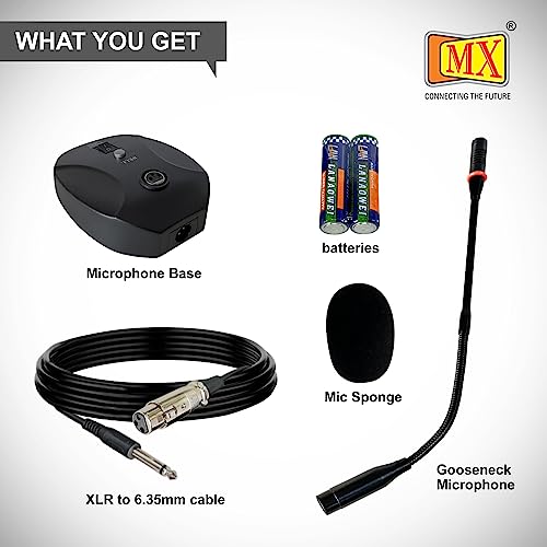 Image of MX Professional Gooseneck Flexible Table Top Conference Microphone for Variety of Meeting Conference Lecture and Other Occasions