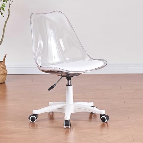 Chaise de bureau acrylique D Wisdom tabouret design Leomix - 2