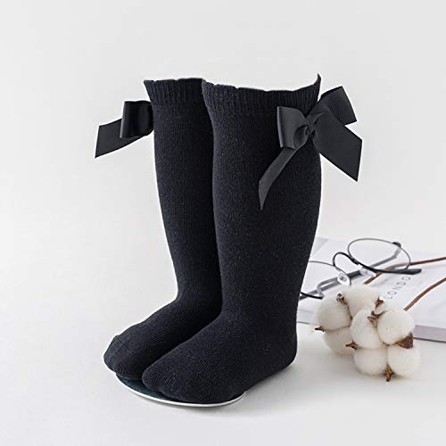Dreshow Bqubo Baby Knee High Sock Toddler Girl Dress Socks Baby Knit Stocking Cotton Infant Girls Socks #TOP5
