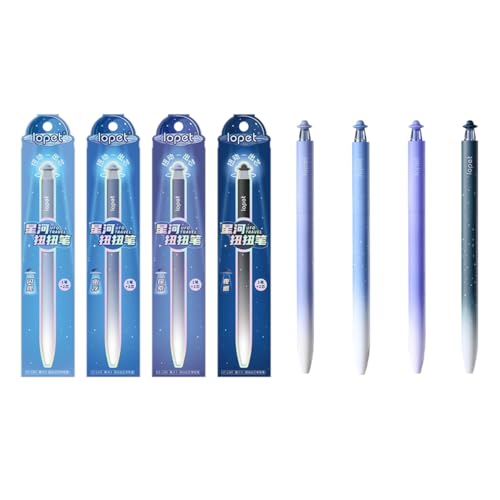 Set 4 bolígrafos gel negro 0.5 mm secado rápido
