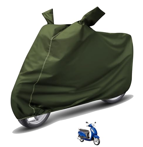 Image of Auto Hub Waterproof Scooty Cover Compatible with Suzuki Access 125 Dustproof, UV Protection Two Wheeler Scooty Access 125 Cover - Green