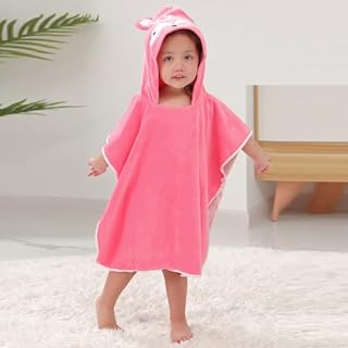 HiABsee Baby Hooded Towel, Wearable Baby Bath Towels with Hood, Soft Absorbent Baby Bath Towel for Newborn Boy and Girl, Fox 23.6" x23.6, 0-6 Years