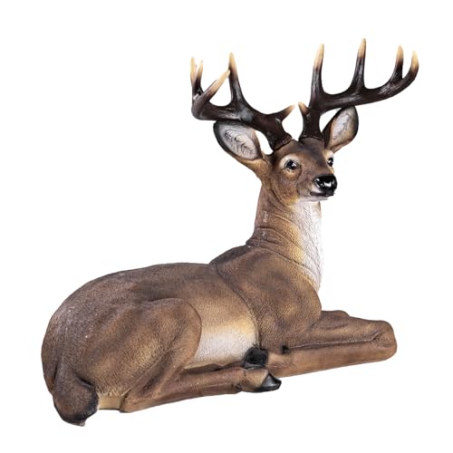 SHAODIE Outdoor Large-Sized Deer Garden Statue,Christmas Sika Deer Decorative Sculpture, 23 inches Indoor/Outdoor Garden Decoy Animal Statue Forest Fawn Sculpture
