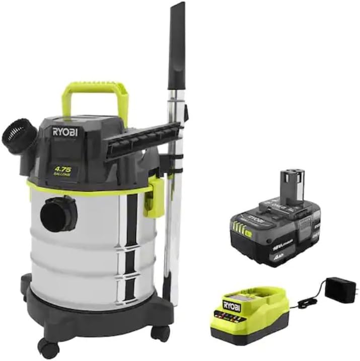 Ryobi 18v Battery RYOBI 18V LINK Wet/Dry Vac Gallon, 25% More