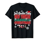 Verrückte New Yorker Familien feiern Weihnachten. Wenn Sie sich im Staat New York befinden, die Familie besuchen oder für die Feiertage in Ihre Heimatstadt gehen, dann tragen Sie dieses Design, das sagt 