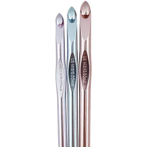 Silvalume CROCHET HOOK SET L-M-N 1EA, Sizes L11 To N15 - Thumbnail 3