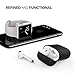 AhaStyle AirPods Case Cover Silicone Protective Skin Compatible with Apple AirPods 2 & 1 [Front LED Not Visible] (Black)