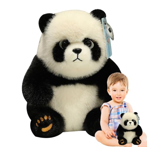 Panda en peluche doudou ours polaire réaliste blanc pour enfant