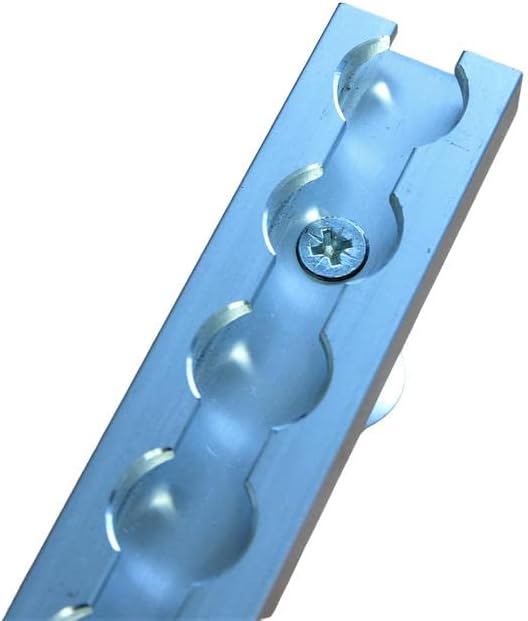 Miniatura 2 de Paquete de 2 rieles en L de aluminio de 12 pulgadas con herrajes de montaje empotrado de 2 14 pulgadas