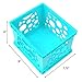 Storex Mini Crate, 9 x 7.75 x 6 Inches, School Teal, Case of 3 (61634U03C)