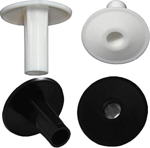 1STec 2 Black+ 2 White Single RG6 Coaxial Freeview Coax TV Aerial Cable Entry Protecting Bushes for Webro WF100 CT100 WF65 Freesat Shotgun Satellite Dish or Rooftop Antenna Lead (4 x Bushes)