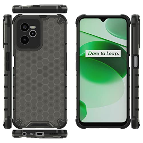 Image of Glasgow | for Realme C35 Stylish Look Pattern Back Case Cover for Realme C35 - Black