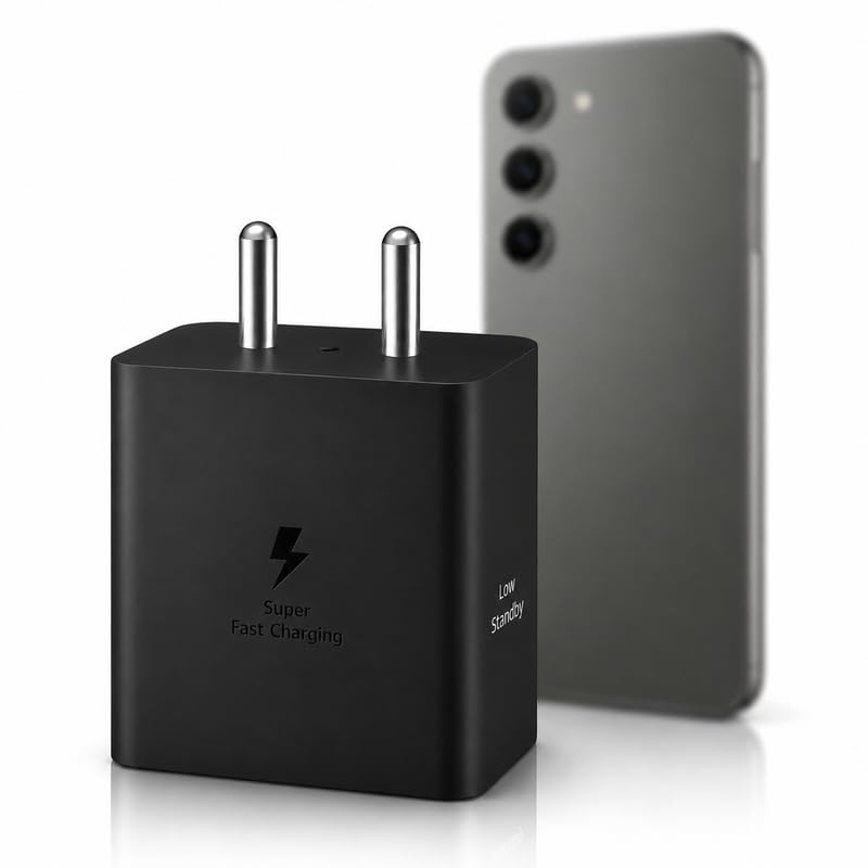 Image of 45W Type-C Super Fast Charger PD 5.0 Charging Adapter Compatible with Samsung Galaxy S26+, S25+, S24+, S23+, S22+, S21+, S20+, Note20 Ultra, Tab S9+, S10+, S11+, Pad, 45 W USB-C Charge Travel Adaptor