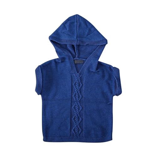 Infant Boys Girls Knitted Sweater Hoodie Sleeveless Solid Color Pullover Kids Fall Winter Warm School 𝚄niform