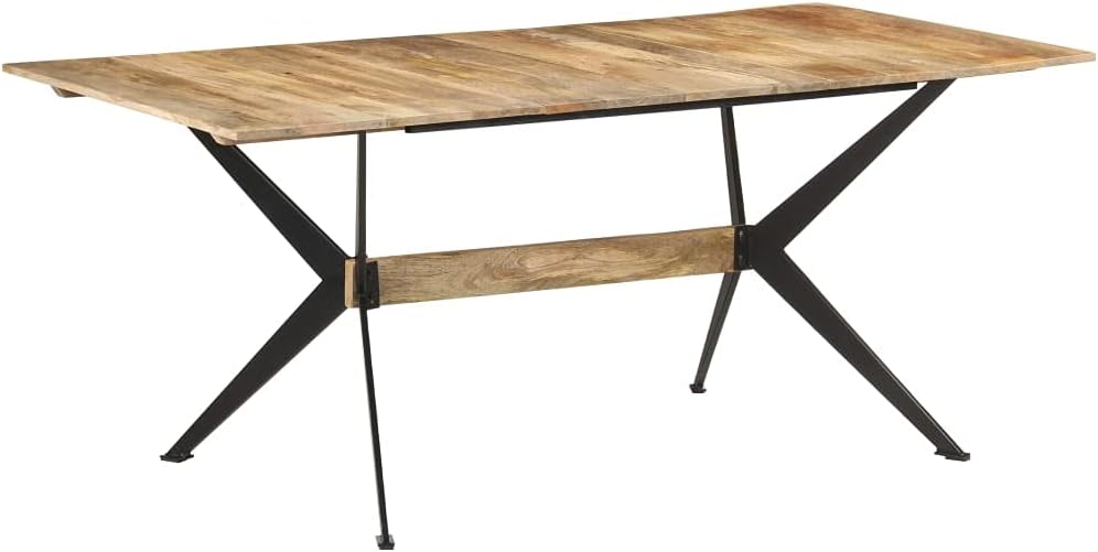 Dining Table,Rustic Console Table,Bar Table,Hallway Table,Deck Table,Outdoor Console Table,Dining Room Tables,for Garden, Backyard, Patio, Living Room,70.9"x35.4"x29.9" Solid Mango Wood