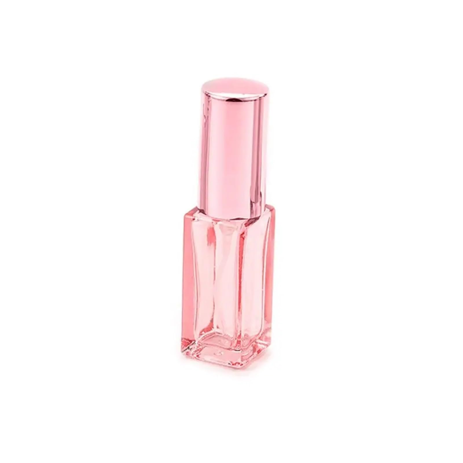 Porta profumo da viaggio 3 pezzi flacone spray quadrato colorato portatile 10 ml 20 di profumo in vetro a nebbia fine mini flaconi campione trasparente da viaggio(Dark pink-5ml)