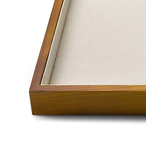Oirlv Wood Flat Jewelry Tray Stackable Jewelry Drawer Organizer Showcase Jewelry Holder (Creamy-White Flat Tray) #TOP6