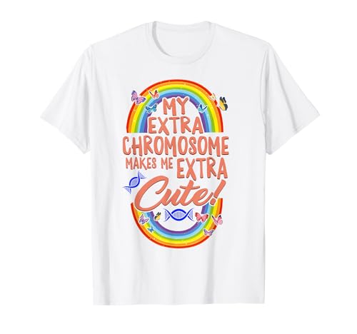 Down Syndrome Awareness Day Extra Chromosome Cute Trisomy 21 T-Shirt
