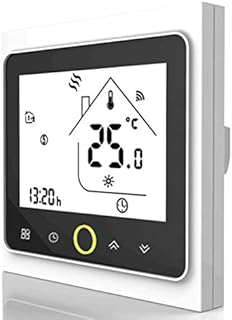 Qiumi Smart Wifi Thermostat for individual Gas/Water Boiler Heating Works with Amazon Alexa Google Home IFTTT Dry Contact ,5A 95~240V AC