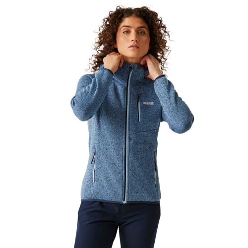 Regatta Newhill Full Zip Hooded Warm Winter Fleece Jacket - Coronet Blue - 20
