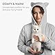 HOMELEVEL Hoodie Pullover mit Katzentasche - Niedlicher Pulli mit Hundetasche - Katzen Hoodie mit Haustier Tasche - Katzenpullover mit Beutel für kleine Haustiere