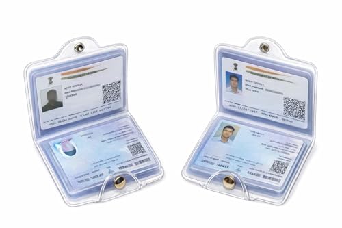 Image of Transparent Card Holder Wallet for Men and Women, Pack of 2