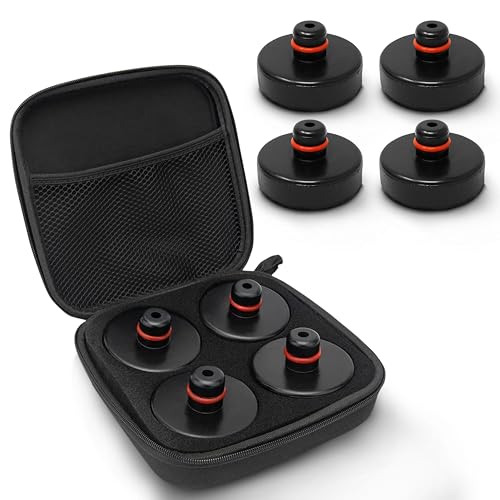 EcoNour Lifting Jack Pad for Tesla Model 3/S/X/Y, 4 Pucks with Storage Case, Tesla Accessories for Tesla Vehicles 2013 to 2024