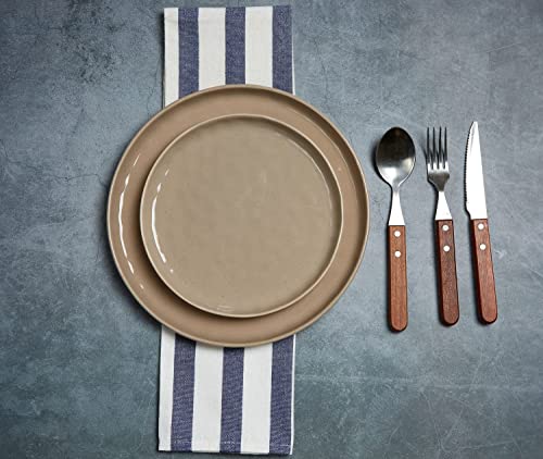 Famiware Mars 4 Pieces Dinner Plates, 10.25 Inch Plate Set, Scratch Resistant, Stoneware Dinnerware, Kitchen Modern Rustic Serving Dishes, Multi-Color #TOP5