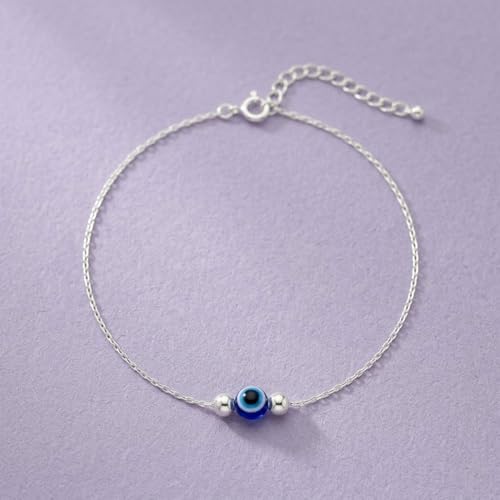 Image of Parnika Pure 925 Sterling Silver Anklet for Women | Adjustable Silver Anklet | Single Piece | Hallmarked Real Silver Jewellery