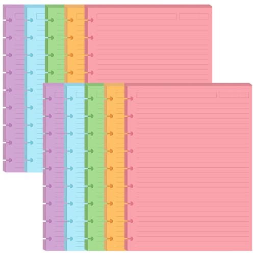 Papel de hojas sueltas de 9 discos para solucionar la falta de espacio en cuadernos