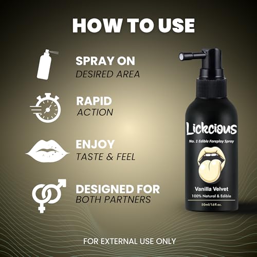 Image of Vanilla Velvet Flavored Oral Spray | Enhances Taste for Couples Fun & Intimate Play | Delicious, 100% Edible & Water-Based Formula | 20ml