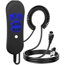 Lift Chair Remote Replacement, 4-Button Dual Motor Remote for Lift Chair & Recliner Replacement Parts, LED Backlight, USB Charging Port & Type-C Adapter, Universal 5-Pin Plug