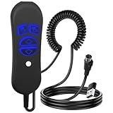 Lift Chair Remote Replacement, 4-Button Dual Motor Remote for Lift Chair & Recliner Replacement Parts, LED Backlight, USB Charging Port & Type-C Adapter, Recliner Hand Control, Universal 5-Pin Plug