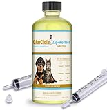 Giarcidia Say Goodbye to Tape Worm - Hook Worm - Pin Worm - Whip Worm - Round Worm - Lung Worm, Liquid, 4 oz - 3ml Dropper with Cap