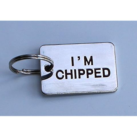 Paradise Pets DOG ID TAG I'M CHIPPED TAG ENGRAVED FREE - TICK GIFT MESSAGE BOX AND ENTER ENGRAVING DETAILS UPON PURCHASE Cover