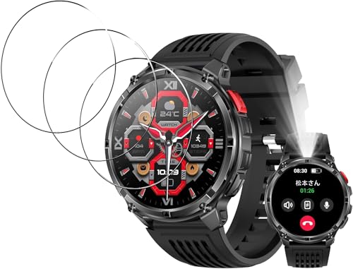 [3�Z�b�g]For Mstopone HT33 �X�}�[�g�E�H�b�` 1.7�C���` �t�B���� �K���X�t�B�����yZENGZOUZ�zMstopone HT33 �ی�t�B���� �d�x9H �ϏՌ� �\��t���ȒP �����z�� �w��h�~ �C�菝�h�~ �������� �����ߗ�