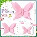 Jaloro 12 Pcs Giant Paper Butterfly Party Decoration 3D Pastel Big Butterfly Hanging Ornament 17" 10" 7" Large Mariposas Grandes para Decor for Wedding Baby Shower Birthday Party(Pink)